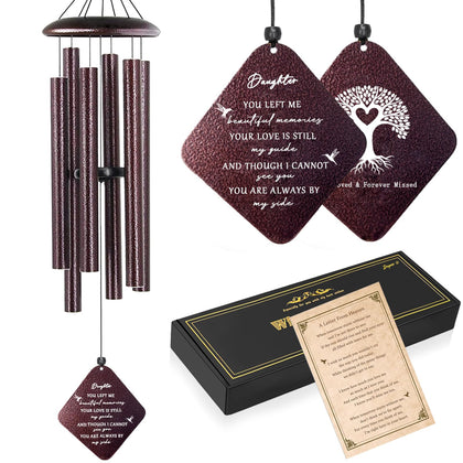 Doopeer memorial wind chime bronze finish, 32 inch, a lasting tribute for a beloved daughter.