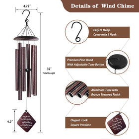 Doopeer bronze finish wind chime complements outdoor decor and memories