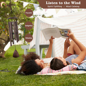 Doopeer outdoor wind chime creates a soothing soundscape on balconies