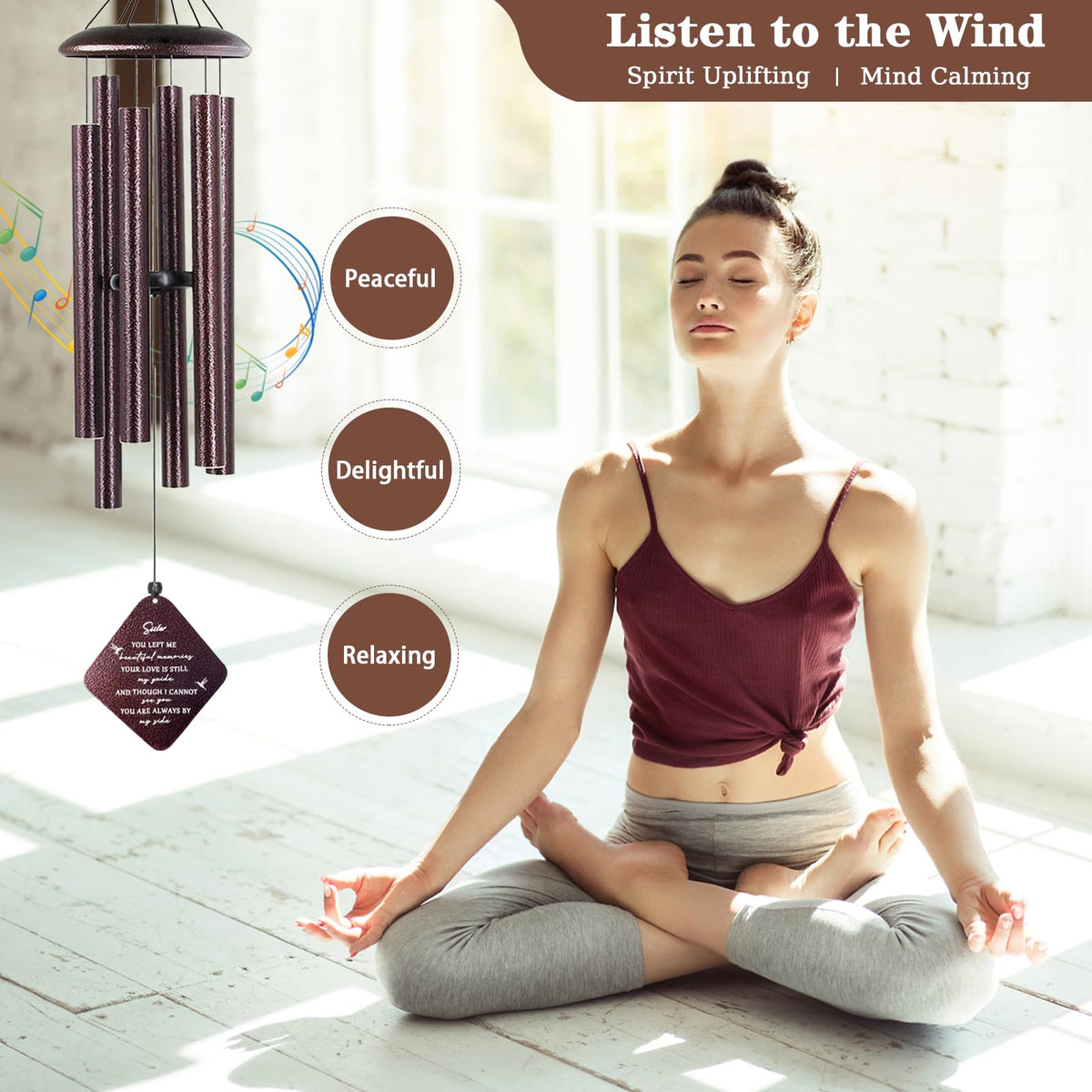Doopeer wind chime center tone adjuster allows tonal variation