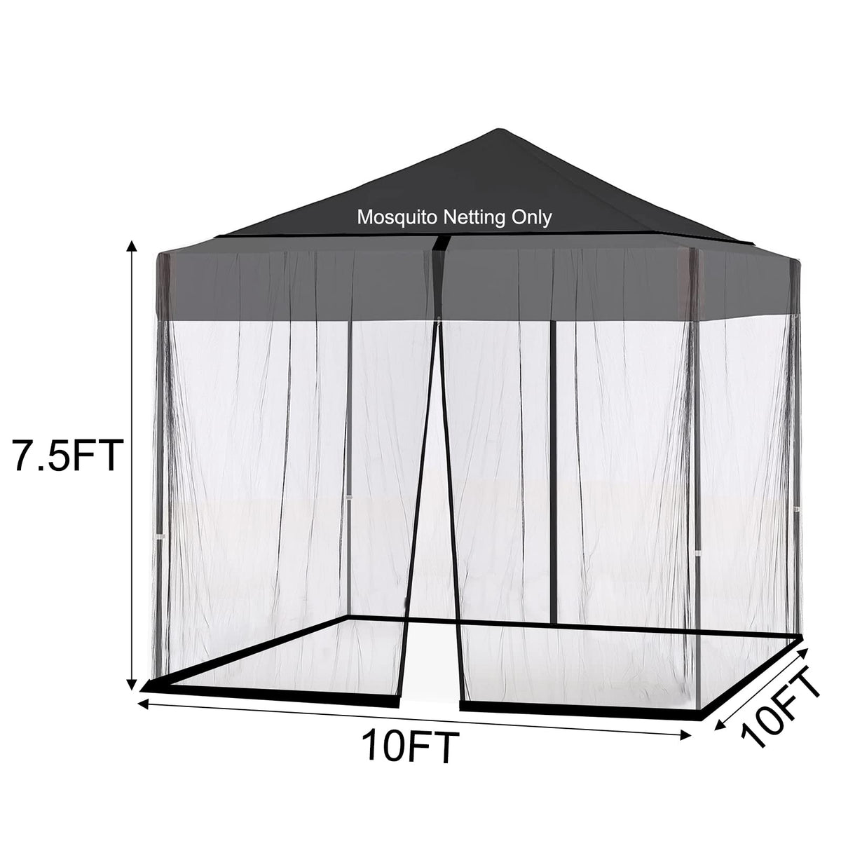 DOOSARG black net only; umbrella not included.