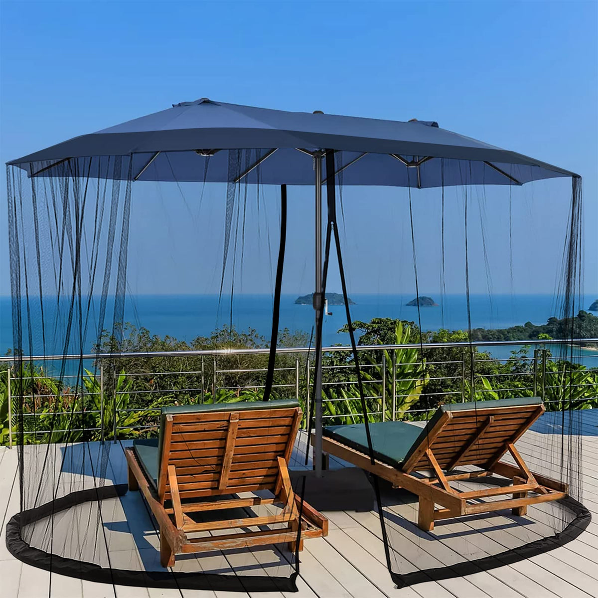 DOOSARG crystal clear 75D mesh provides airflow and visibility.
