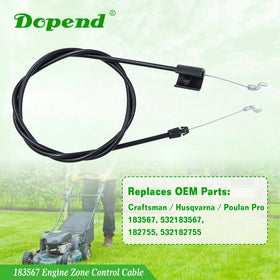 Dopend 183567 installation on a lawn mower demonstrates easy fit.