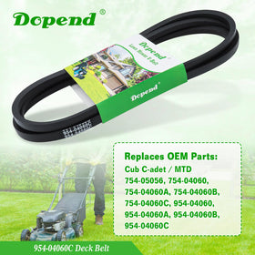 Dopend 954-04060C deck belt installed on a 42-inch mower