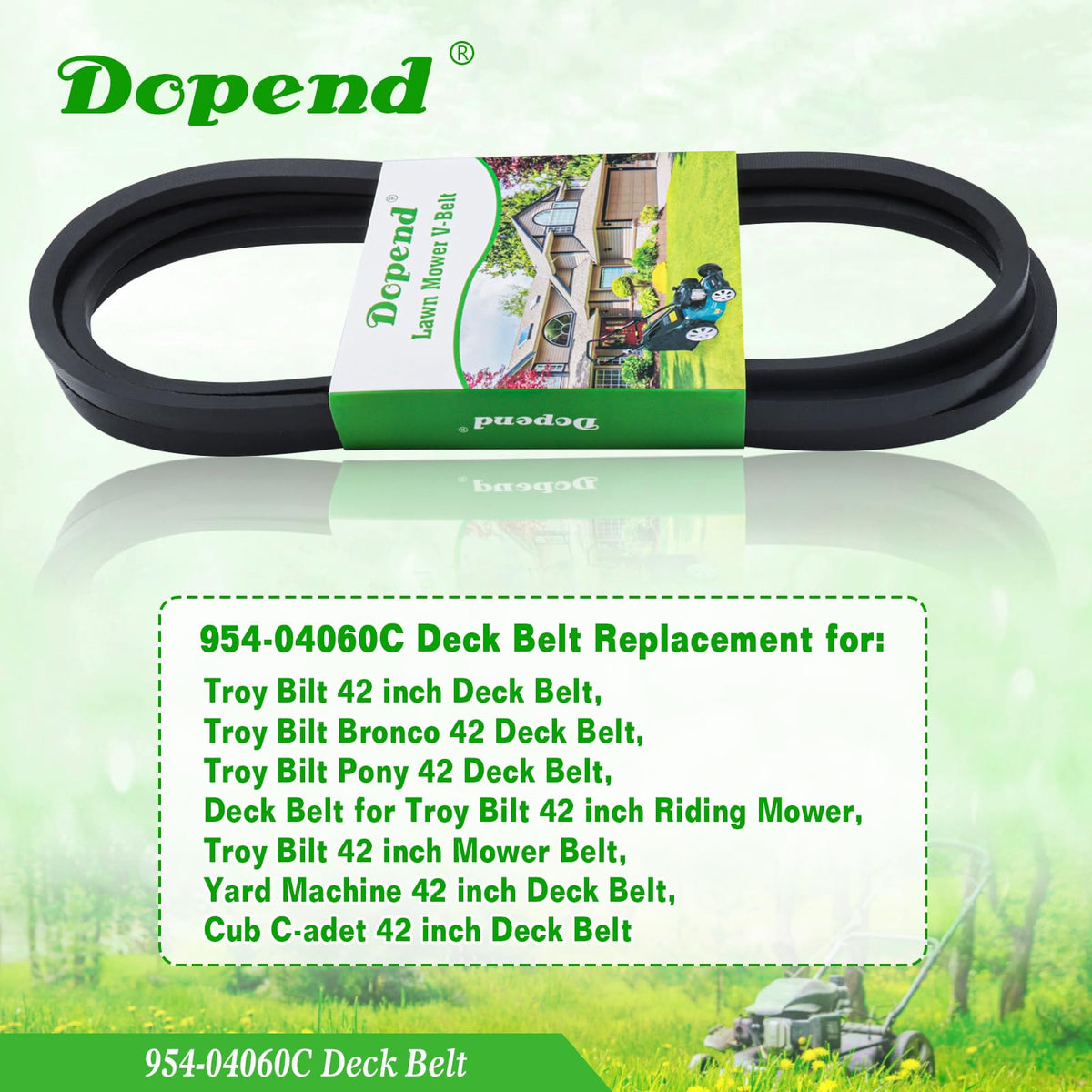 Dopend 954-04060C belt replacement compatibility across brands