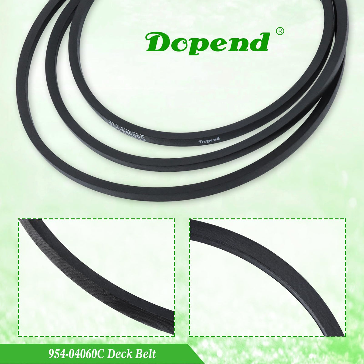Dopend 954-04060C belt installation moment on mower deck
