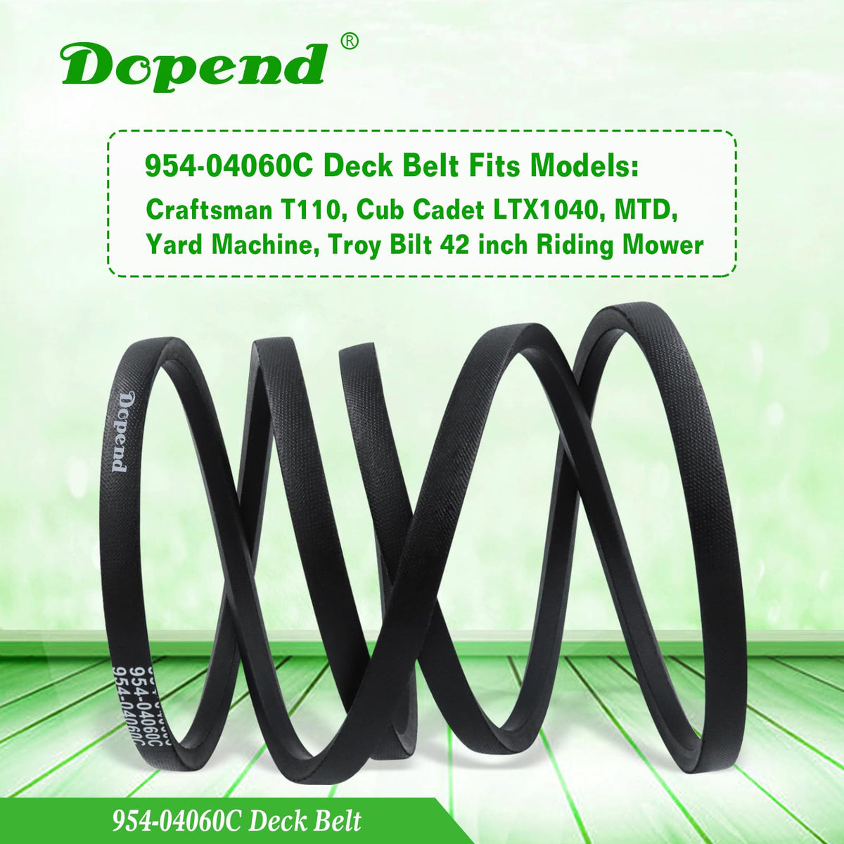 Dopend 954-04060C belt in retail packaging