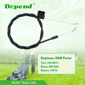 Dopend 104-8677 conduit-length brake cable fits Toro Recycler reliably