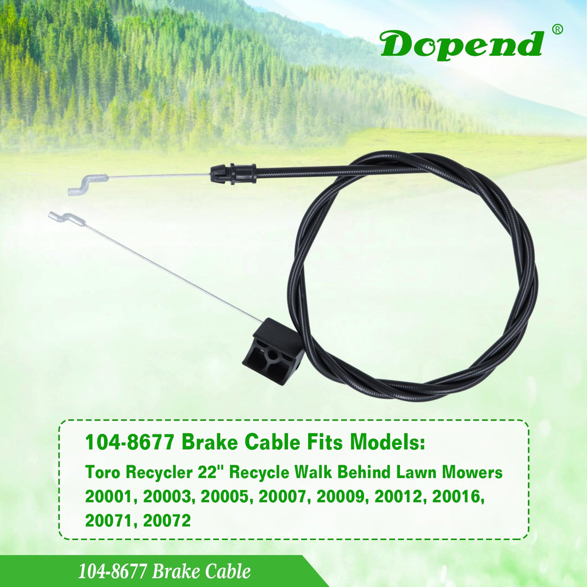 Dopend 104-8677 in-box brake cable with standard ends