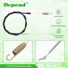 Dopend cable ends feature a Z bend and spring for secure fit