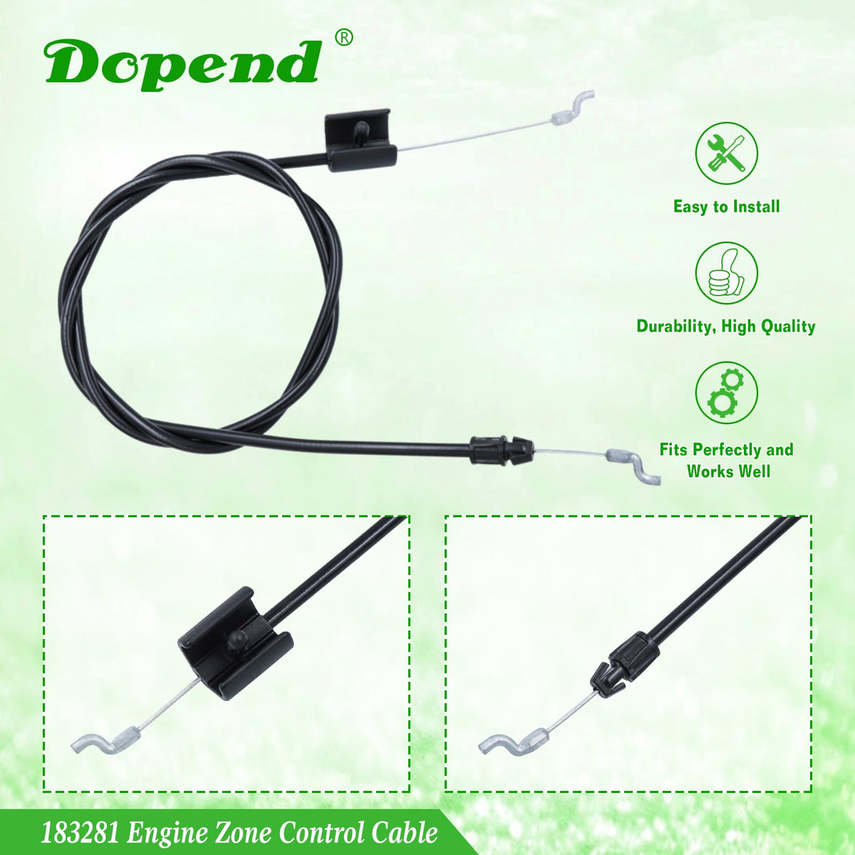 Dopend compatible with Craftsman, AYP, Poulan, Weed Eater mower parts for easy replacement.