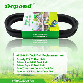 Dopend deck belt for Ariens Edge 52, promotes steady mowing performance.