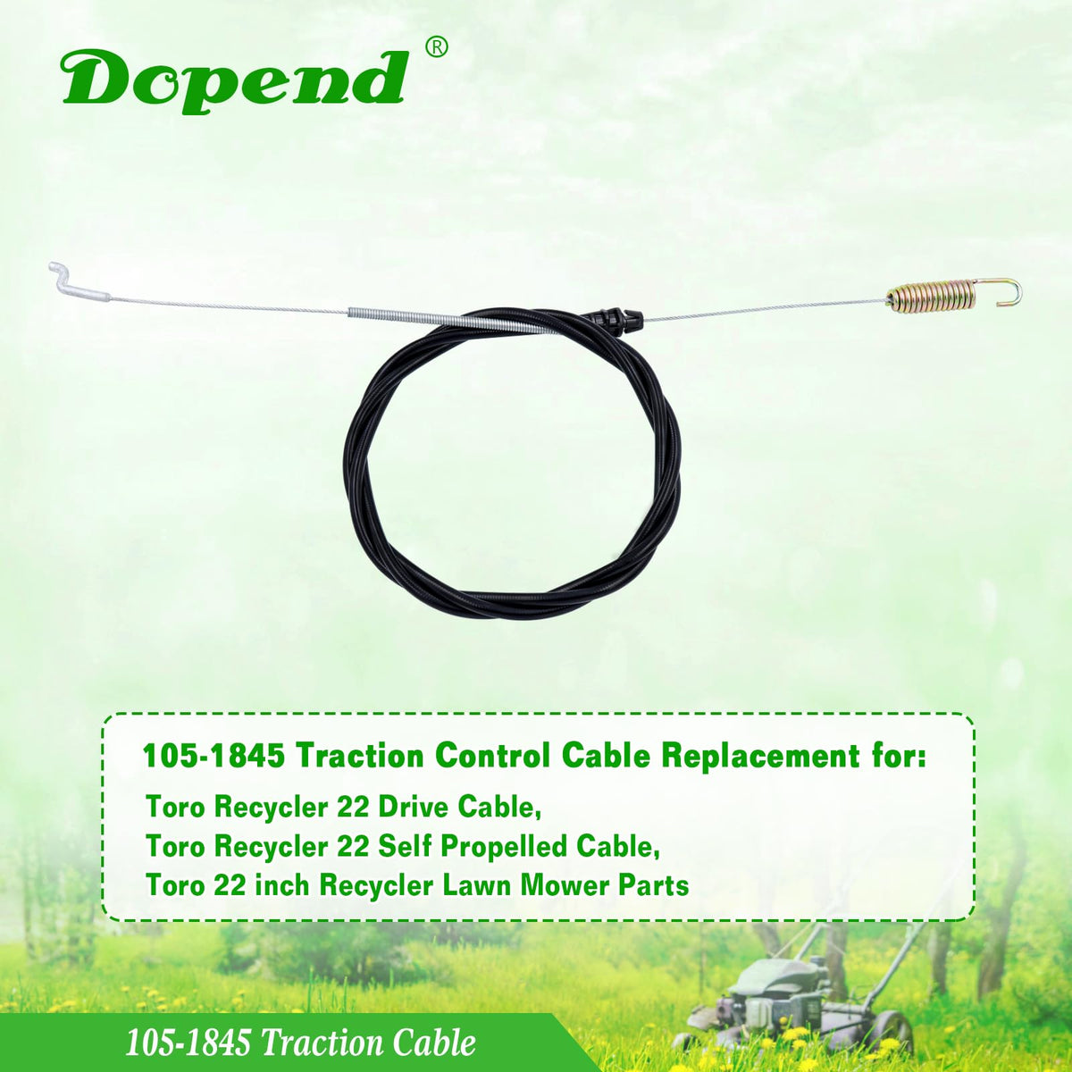 Dopend 105-1845 end connector close-up for precise fit