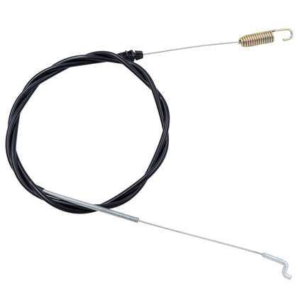 Dopend traction cable front view improves Toro Recycler drive performance