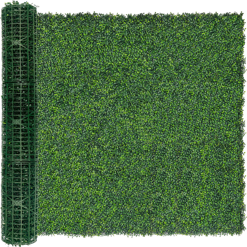 DOPGIB artificial ivy privacy fence screen provides durable outdoor privacy with lush faux leaves.