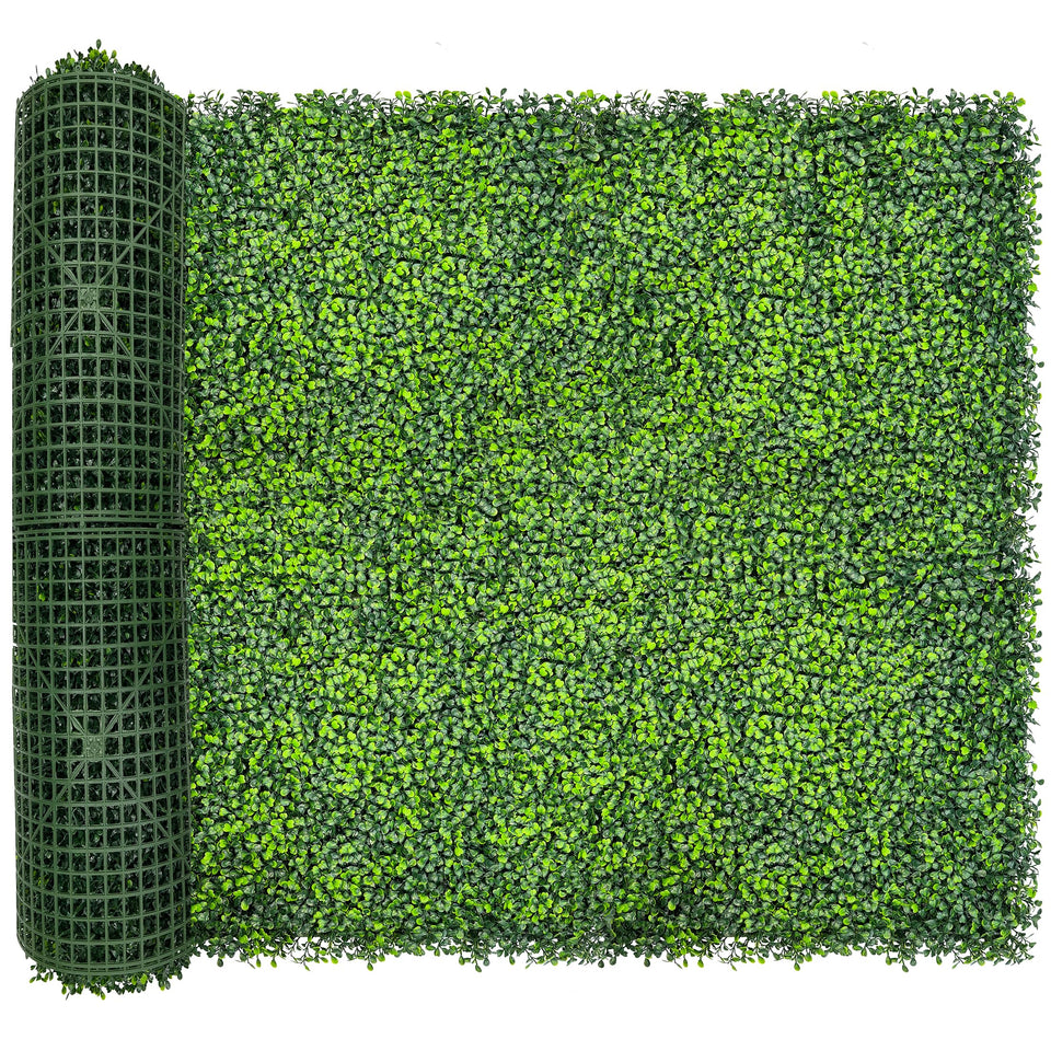 DOPGIB Artificial Ivy Privacy Fence Screen panel with dense leaves for outdoor privacy.