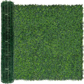DOPGIB artificial ivy privacy screen with lush leaves ideal for outdoor privacy.
