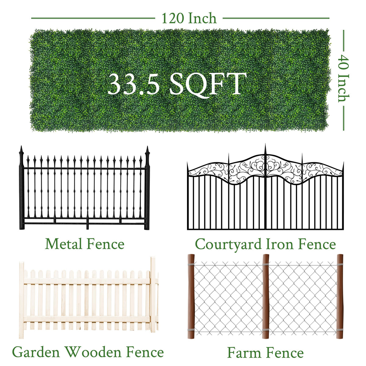 DOPGIB boxwood hedge wall panel close-up leaves for realism