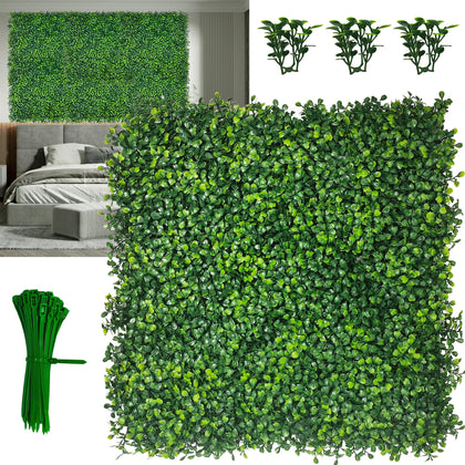 DOPGIB boxwood wall panel 10x10 inch ideal for privacy and lush decor.