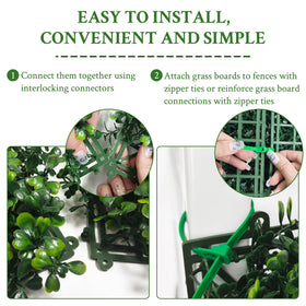 DOPGIB faux greenery leaf panel adds instant greenery to indoor or outdoor spaces.