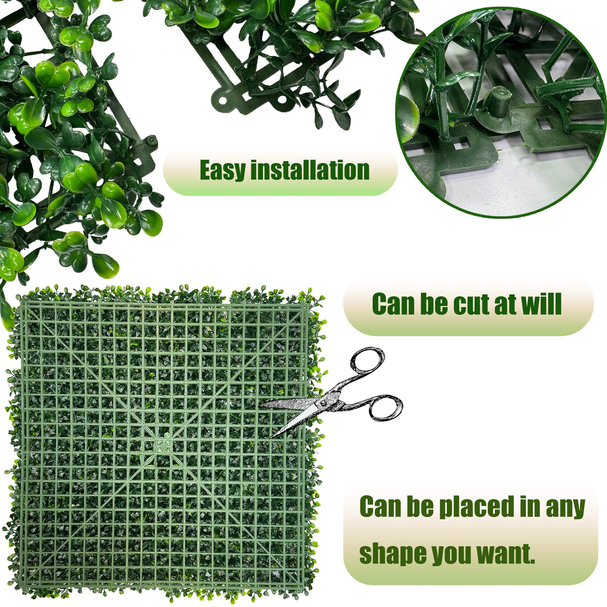 DOPGIB Patio balcony greenery wall backdrop for a private, stylish outdoor space.