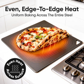 Doppio Living calzones baked on steel with even browning