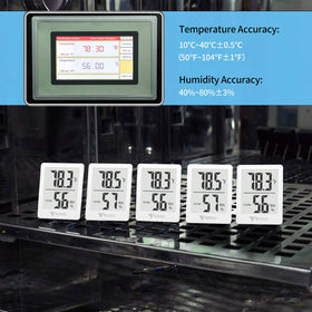 DOQAUS room temperature and humidity monitor suitable for home and office.