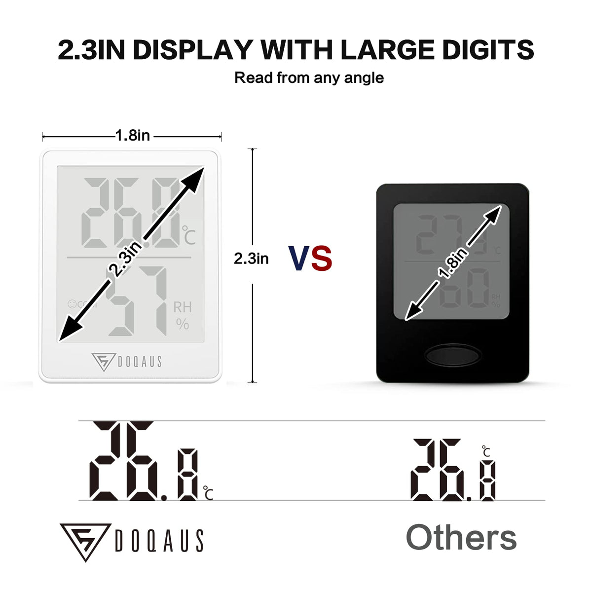 DOQAUS versatile mounting options for wall, desk, or magnet.