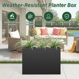 DorBuphan planter shelf detail showing adjustable middle shelf