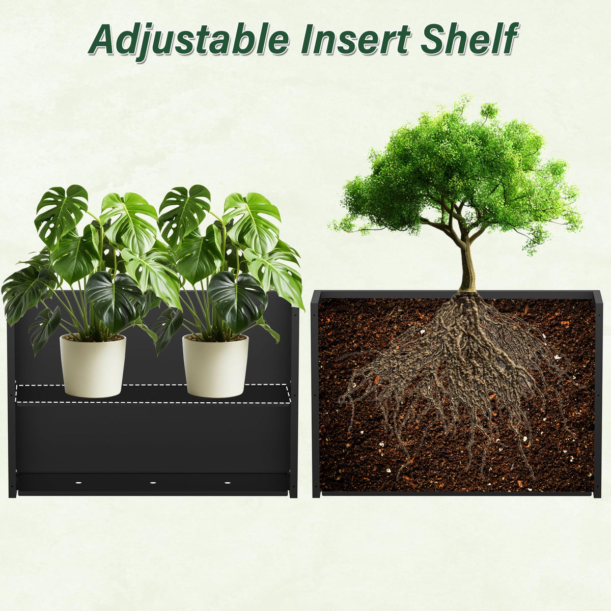 DorBuphan weather-resistant finish on steel planter