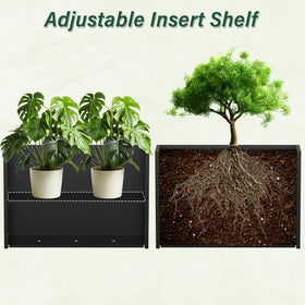 DorBuphan weather-resistant finish on steel planter