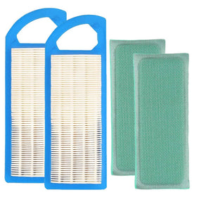 Dosens 697153 air filter front view for Briggs & Stratton engines improves intake filtration