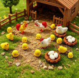DoTebpa mini egg figurines perfect for nest-themed crafts.