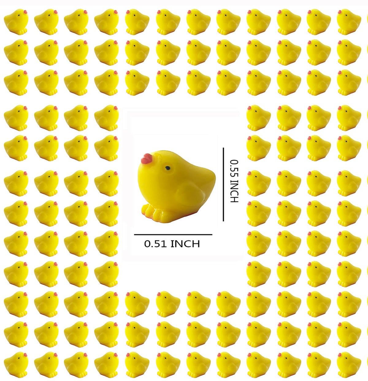 DoTebpa resin chick detail with bright colors for durable decor