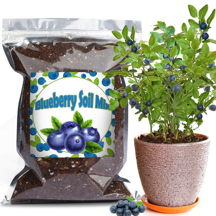Doter Blueberry Soil Mix with acidic pH promotes nutrient uptake in blueberries.