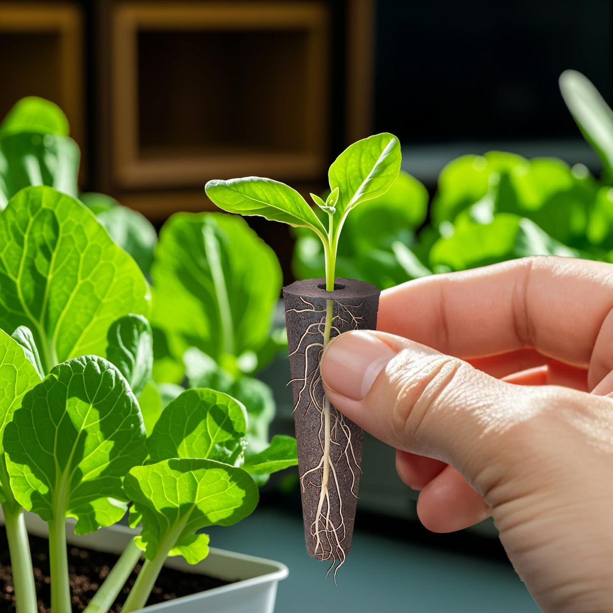 Doter Grow Sponges eco-friendly material promotes sustainable hydroponic practice.