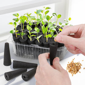 Doter Grow Sponges starter plugs image features reusable plugs for seeds.