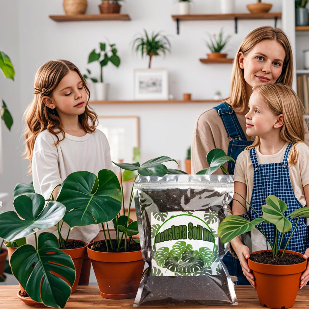 Doter Monstera soil nutrient-dense formula for rich tropical nutrition.