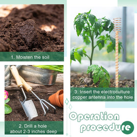DoubleFill copper wire antenna promotes soil energy flow for healthier growth.