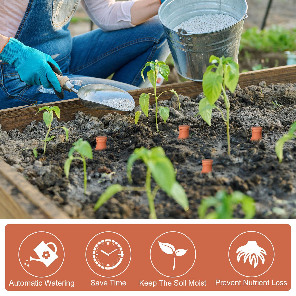 DoubleFill indoor outdoor use supports healthy plants with minimal effort