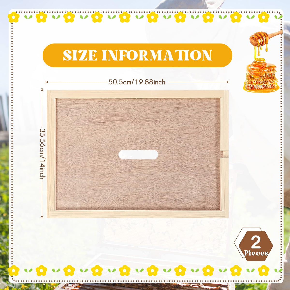 DoubleFill inner cover highlighting insulation detail for stable hive temperatures.
