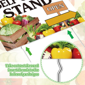 DoubleFill metal stakes included ensure quick, sturdy installation.