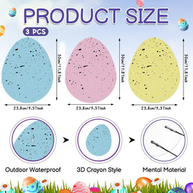 DoubleFill tulip yard sign spotted style adds cheerful garden color