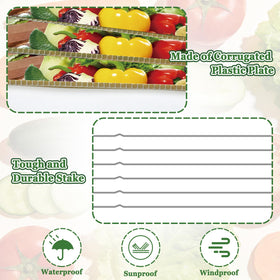 DoubleFill vegetables sign kit with 3 signs helps promote produce.