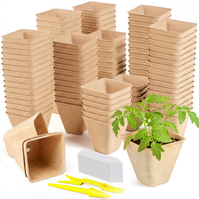 Doubleggs 165-pack seed pots for efficient seed starting and air-pruned roots.