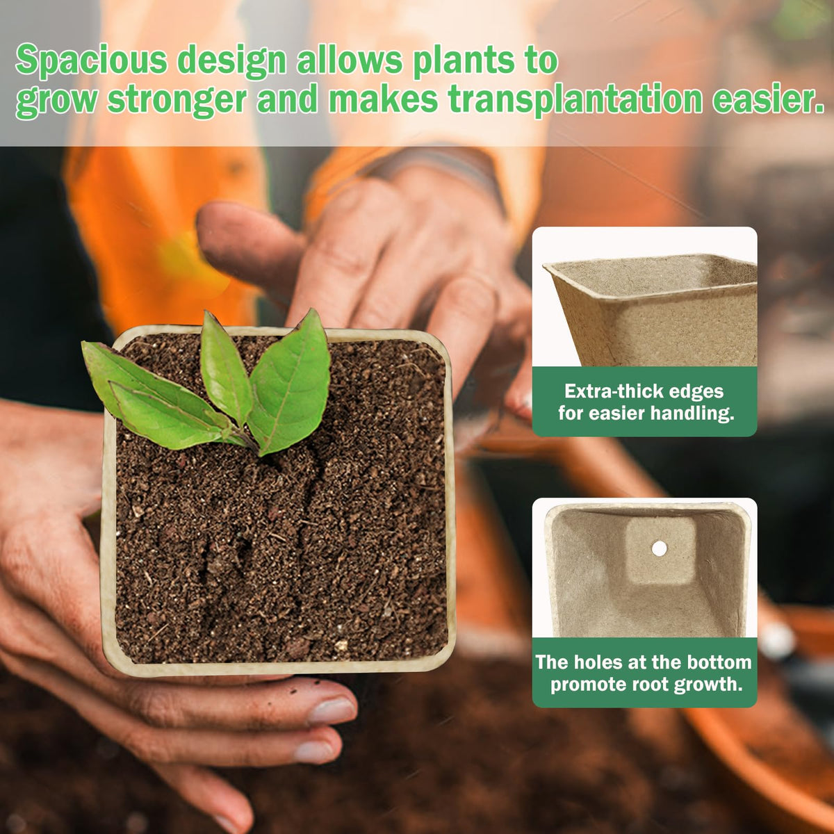 Doubleggs 3.15-inch diameter pots support tomatoes and cucumbers.