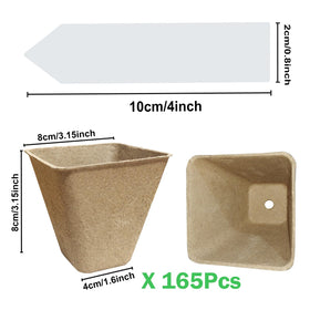 Doubleggs plant labels provide clear tracking for 100 plants during starter phase.