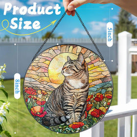 DOUHASU diamond glass sun catcher with iron frame stays durable and stylish