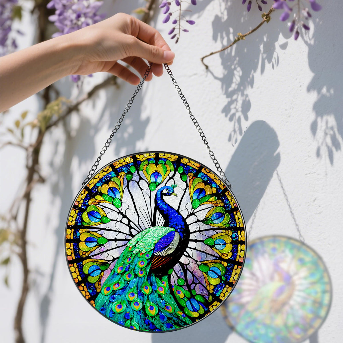 DOUHASU diamond glass suncatcher refracts light for vivid indoor ambience.