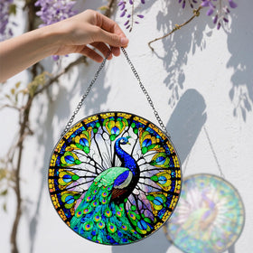 DOUHASU diamond glass suncatcher refracts light for vivid indoor ambience.